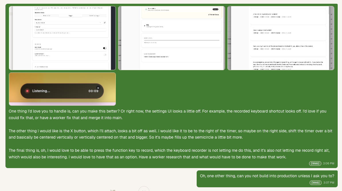 A large batch of tasks sent to the manager